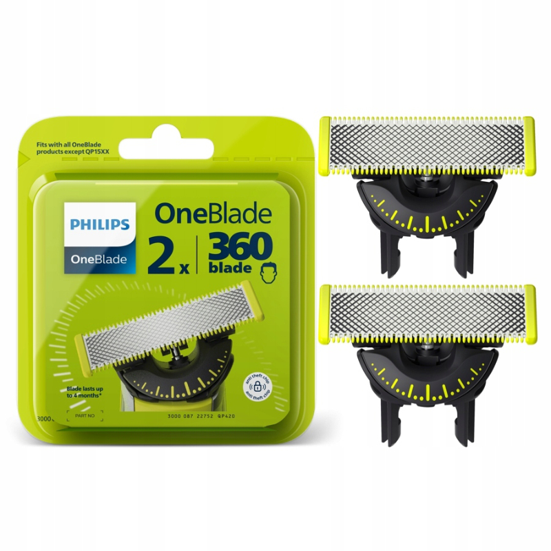 Philips OneBlade QP420/50 ჰიბრიდული საპარსის სათადარიგო თავები