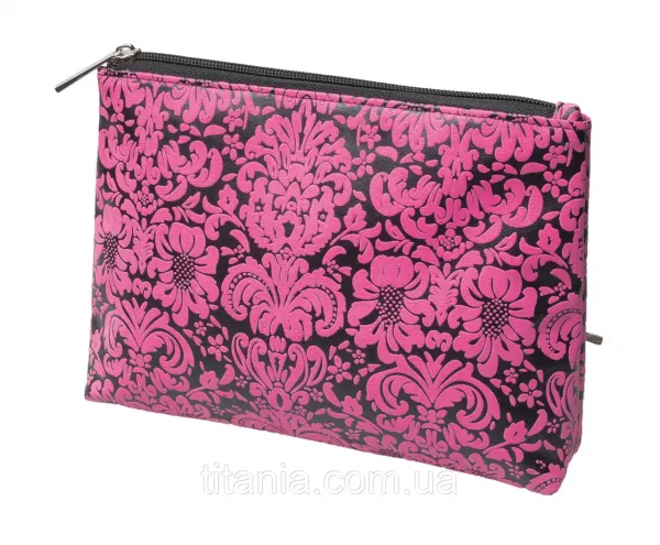"Titania" კოსმეტიკის ჩანთა შავი-ვარდისფერი