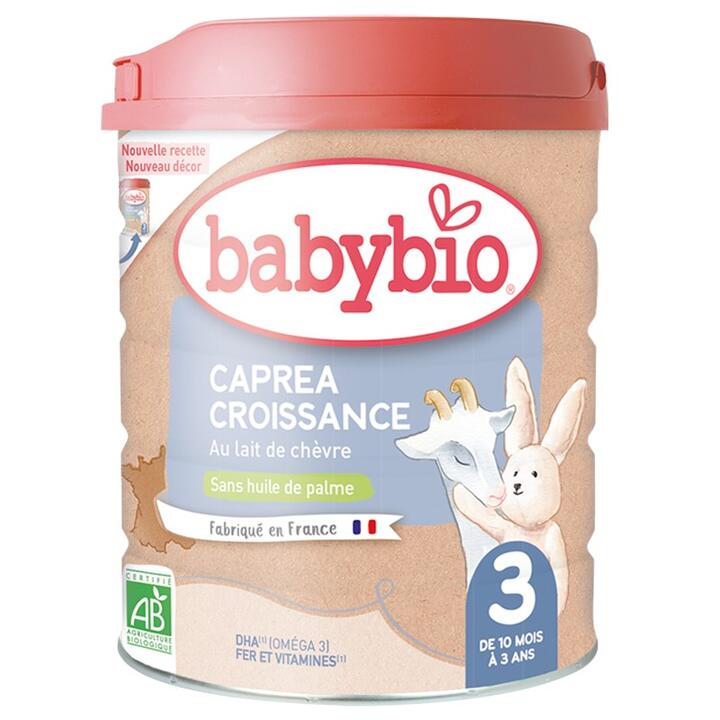 "Babybio" - CAPREA 3 თხის რძე, 10-36 თვ, ორგანული, 800 გრ.